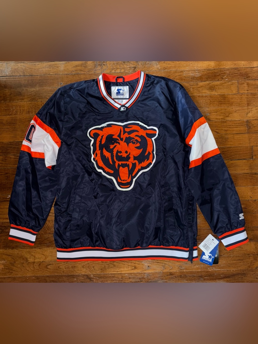Chicago Bears NFL Starter Windbreaker Pullover Jacket XXL NEW